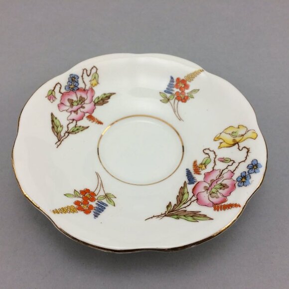 Taylor & Kent Vintage Fine Bone China Teacup and Saucer Flowers - Picture 2 of 10